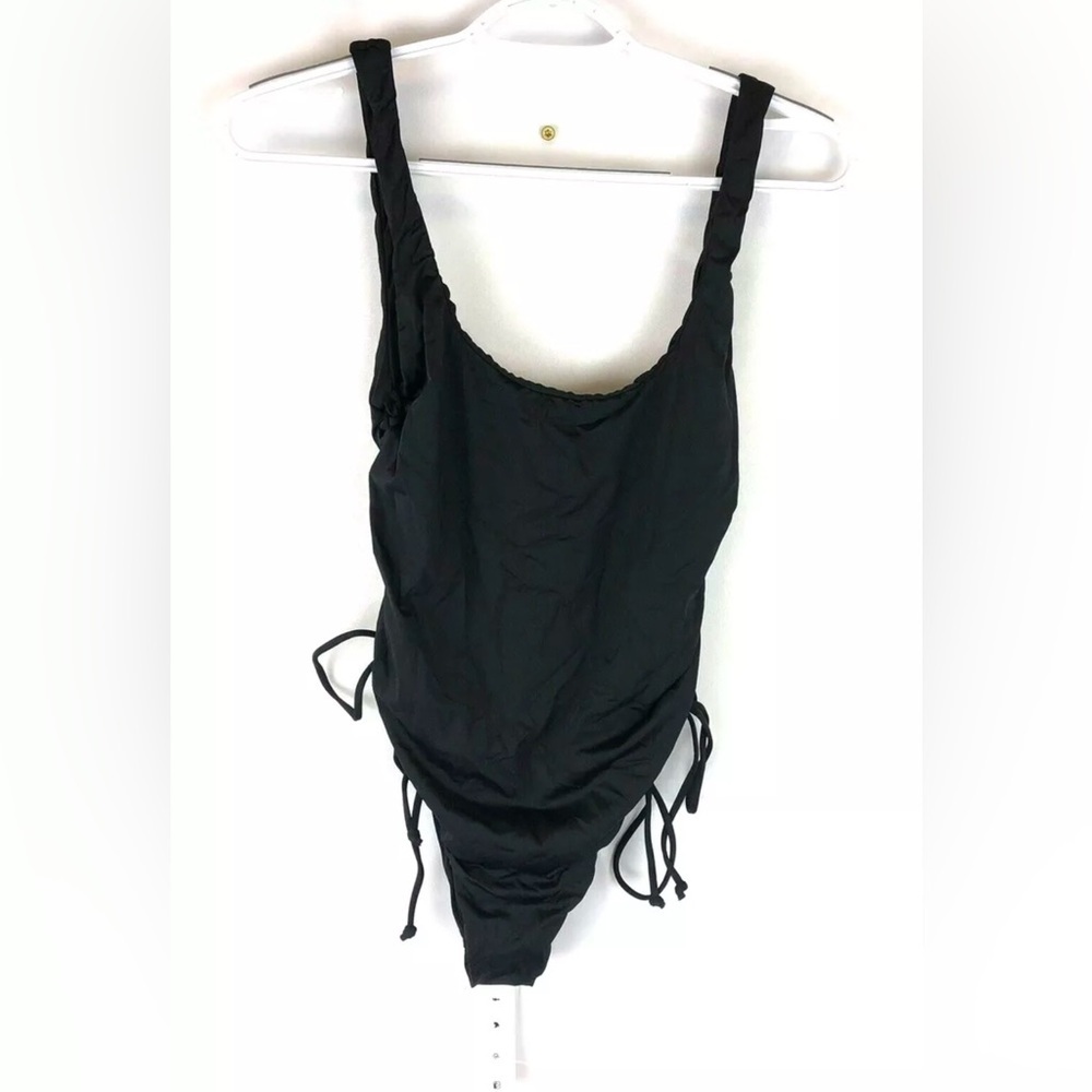 The Bikini Lab Women’s Black High Leg One Piece Swimsuit Size Medium